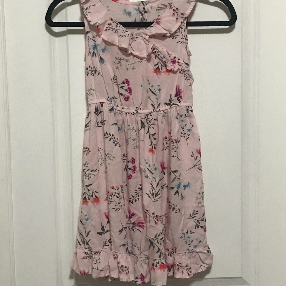 Girls Pink and floral dress